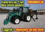 Ciągnik rolniczy Arbos 3075 widok przodu z lewej strony