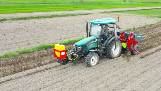 Sadzenie ziemniaków ciągnikiem Arbos i sadzarką Unia