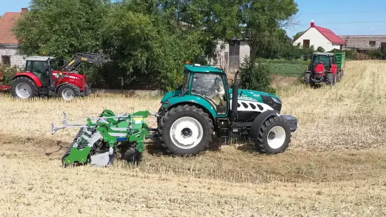 Talerzowanie broną talerzową Tolmet i ciągnikiem Arbos / Aupax