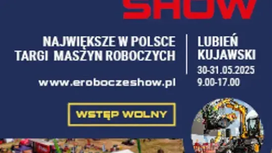 eRoboecze to największe targi maszyn roboczych w Polsce, na których można zobaczyć ponad 600 maszyn wszystkich wiodących marek na stoiskach, placach testowych i pokazowych