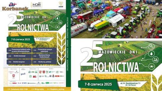 Na Mazowieckich Dniach Rolnictwa w Płońsku będzie można zobaczyć na stoisku Rol-Brat maszyny z oferty Korbanek