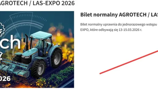 Bilet ZA DARMO na targi Agrotech Kielce 2026