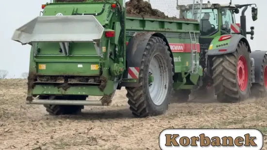 Rozrzucanie obornika 