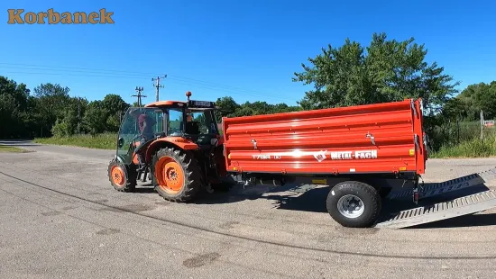 Pan Artur z okolic Krakowa zakupił w firmie Korbanek przyczepę Metał-Fach o ładowności 5 ton