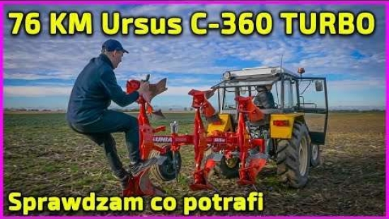 Embedded thumbnail for 76 KM ! Ursus C-360 TURBO-Rolnik z Hollywood+Jockerfarm+Matheo780-Emocjonujący test na 3 ciągniki