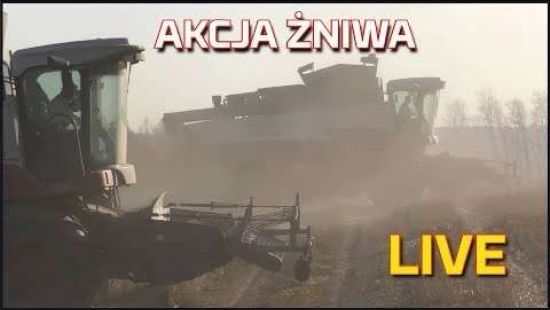 Embedded thumbnail for AKCJA ŻNIWA - bez kompromisów | LIVE z pola | Pył i kurz | Ciężka praca| Kombajn Rostselmash Acros
