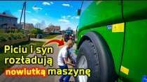 Embedded thumbnail for Potrzebny jest ciągnik Fendt Piciu i syn przywieźli prasę McHale Rozładunek na szosie