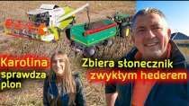 Embedded thumbnail for Leszek do Karoliny Nie czekam już na usługę zbioru SŁONECZNIKA! Zmodyfikowałem swój HEDER ZBOŻOWY