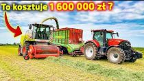 Embedded thumbnail for Zestaw wart 1.6mln zł, nowy model podbieracza marki Kemper pracuje z sieczkarnia Claas [Korbanek]