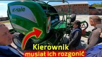 Embedded thumbnail for Tak długo oglądali prasę Kierownik ich pogonił Piciu przywiózł prasę McHale V6 750 [Korbanek]