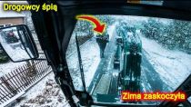 Embedded thumbnail for Drogowcy jeszcze śpią Niebezpieczny rozładunek koparki