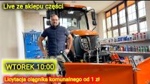 Embedded thumbnail for Na żywo ze sklepu części Licytacja ciągnika i części do maszyn komunalnych (Korbanek)
