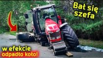 Embedded thumbnail for Operator bał się szefa w efekcie odpadło koło w ciągniku MF 6490 [Korbanek]