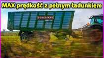 Embedded thumbnail for Duża prędkość jazdy z pełnym załadunkiem trawy przyczepa samozbierająca BERGMANN