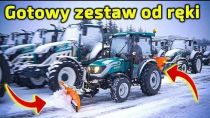 Embedded thumbnail for Tani ciągnik rolniczy do odśnieżania 3 warianty: 25; 35; 50 KM z pługiem i posypywarką