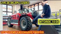 Embedded thumbnail for NA ŻYWO ZE SKLEPU CZĘŚCI - LICYTUJEMY ŁADOWARKĘ FARESIN