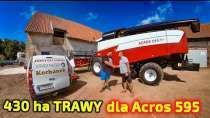 Embedded thumbnail for Trawa nasienna 430 ha do zbioru  Piciu dostarcza kombajn zbożowy Acros 595+ na próbę.