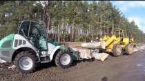 Embedded thumbnail for Ładowarka Kramer KL 43 i załadunek drewna w tartaku