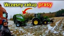 Embedded thumbnail for Kupił prasę McHale V6 750 zimą bo była tańsza Artur przywiózł prasę prosto na pole [Korbanek]