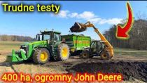 Embedded thumbnail for 400 ha, 360 KM w John Deere  specyficzny materiał do rozrzutu Czy Bergmann da radę?