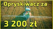 Embedded thumbnail for 3 200 zł za nowy Polski opryskiwacz polowy zawieszany 400 l, 12 m. Rama ocynk, 2 lata gwar.