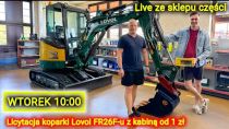 Embedded thumbnail for Live ze sklepu części Licytujemy koparkę LOVOL od 1 zł