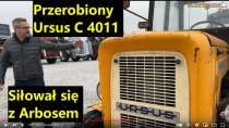 Embedded thumbnail for Ursus C-4011 przerobiony na C-360 przeciągał linę z ciągnikiem ARBOS 3055