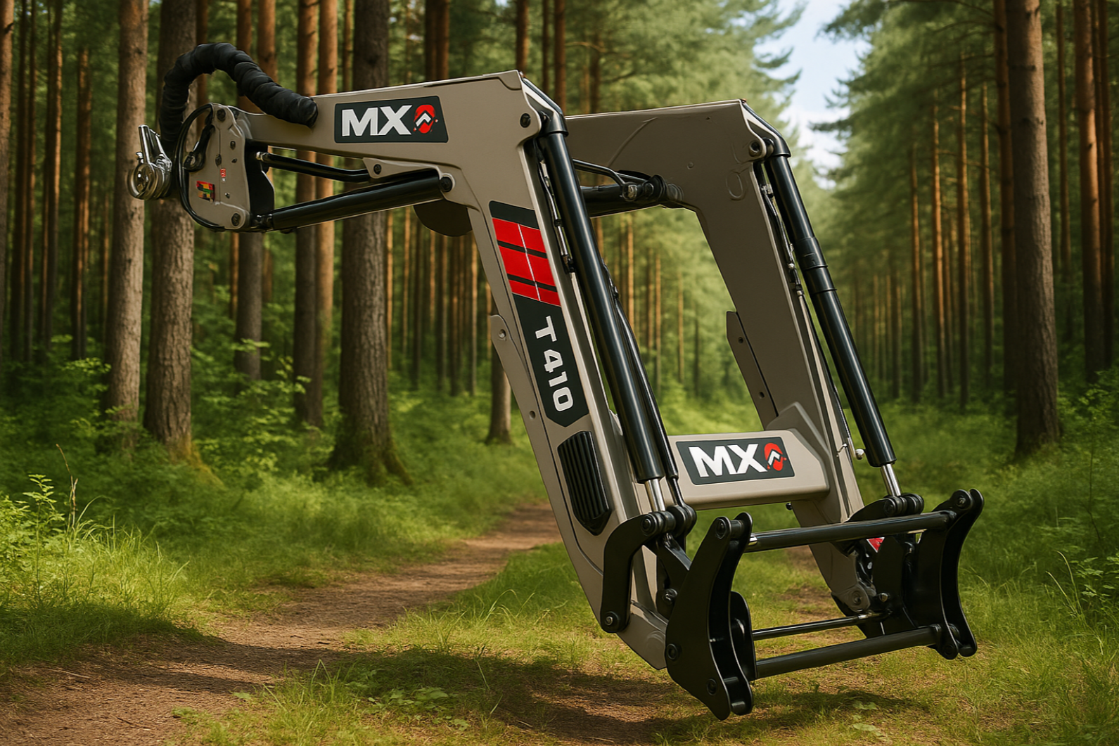 ŁADOWACZE TECHNIC MARKI MX W LESIE