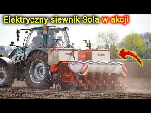 Embedded thumbnail for Siew buraków cukrowych w pełni elektrycznym siewnikiem SOLA Prosem K ELEKTRA 6-rzędowym