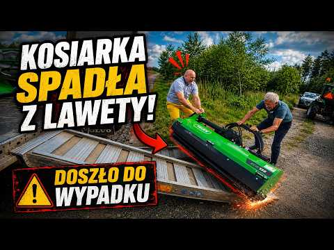 Embedded thumbnail for MASZYNA SPADŁA Z LAWETY - DRAMAT NA DRODZE