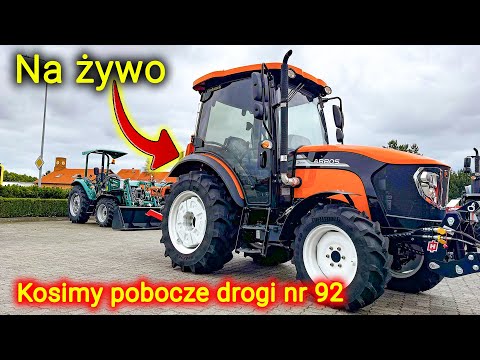 Embedded thumbnail for Na żywo z terenu Koszenie pobocza drogi 92