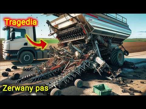 Embedded thumbnail for TRAGEDIA podczas rozładunku Spadł siewnik