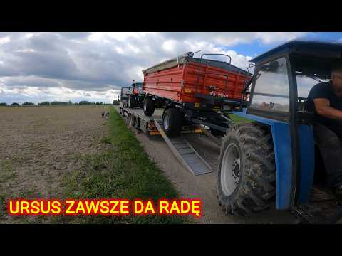 Embedded thumbnail for NIE DAŁ RADY PODJECHAĆ NA NACZEPĘ, MUSIELI RĘCZNIE SPUSZCZAĆ NOWY NABYTEK