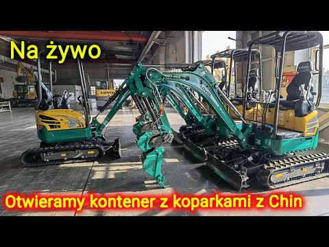 Embedded thumbnail for Przywieźli większe koparki z Chin - LIVE