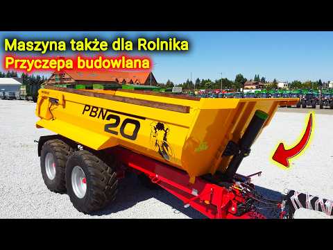 Embedded thumbnail for Przyczepa budowlana PBN 20 od Metaltech także dla Rolnika, który chce zarabiać