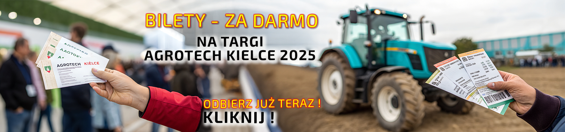 Slider Banner Targi Agritech Kielce 2025 Bilety za darmo