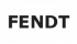 Duże logo maszyn rolniczych Fendt - czerna litery na białym tle 