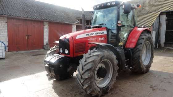 Ciągnik Massey Ferguson 7480 Dyna VT używany jak nowy 2005 rok korbanek