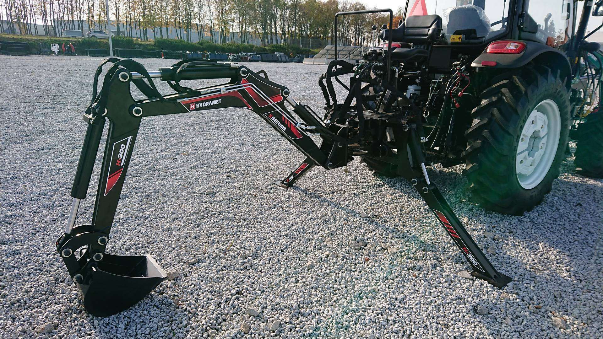 Koparka Hydramet H-300 w pozycji roboczej Koparka Hydramet H-300 w pozycji roboczej