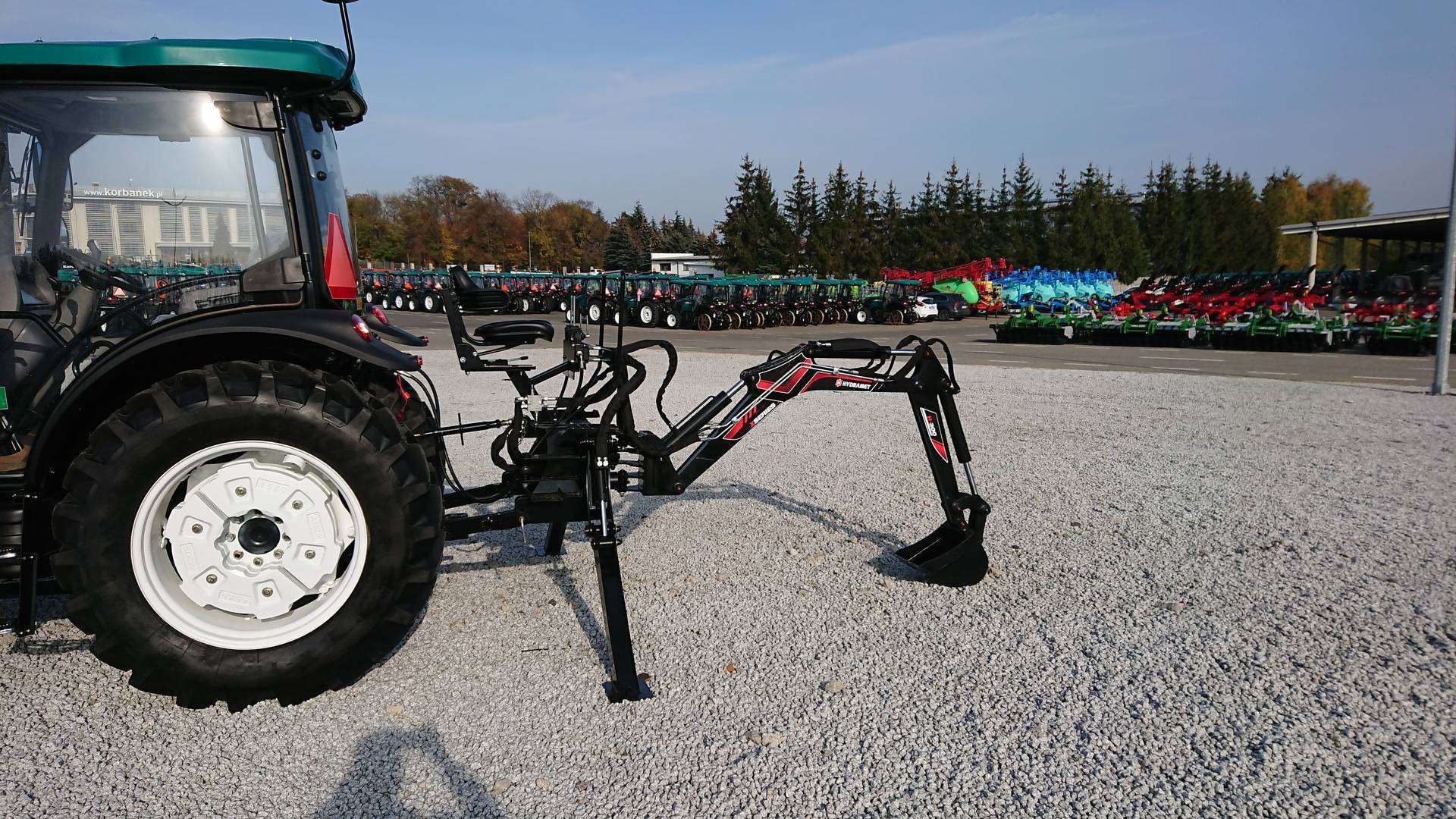 Koparka Hydramet H-300 widok pozycji roboczej z lewej strony Koparka Hydramet w pozycji roboczej z lewej strony