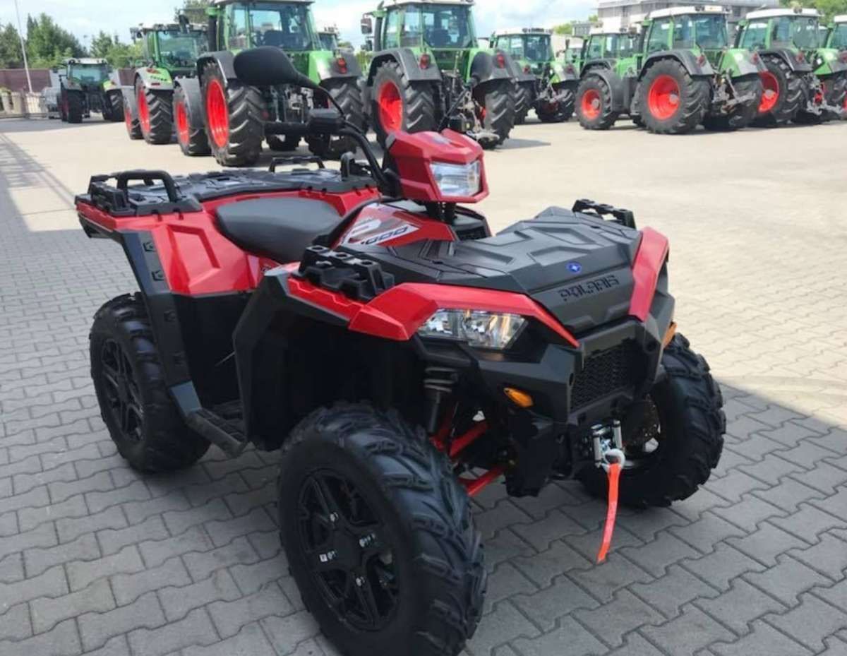 Polaris 1000 XP Sportsman LE kolor miedziany felgi aluminiowe opony Maxxis Vipr kontrola zjazdu ADC EPS wspomaganie kierownicy