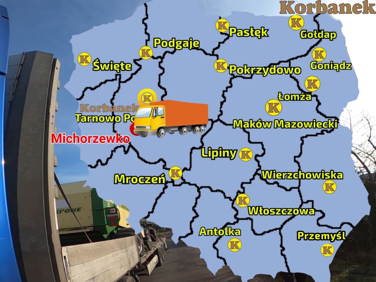 Mapa z filmów na kanale Paweł Korbanek