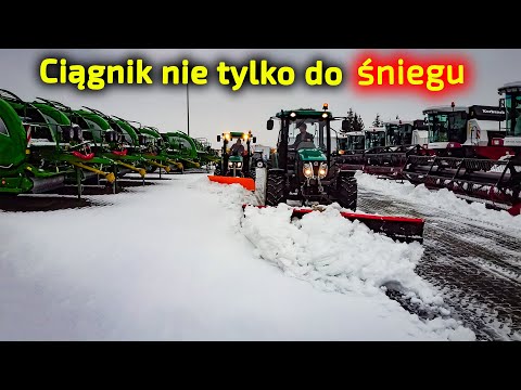Embedded thumbnail for Ciągnik nie tylko do odśnieżania kosi trawę, kopie rowy, pracuje na gospodarstwie