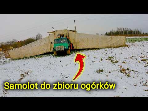 Embedded thumbnail for Samolot do zbioru ogórków Mieli największy ciągnik we wsi