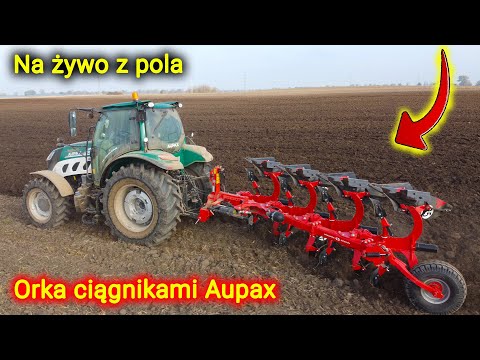 Embedded thumbnail for Live z pola  Orka ciągnikami Aupax - Wielki test dłut