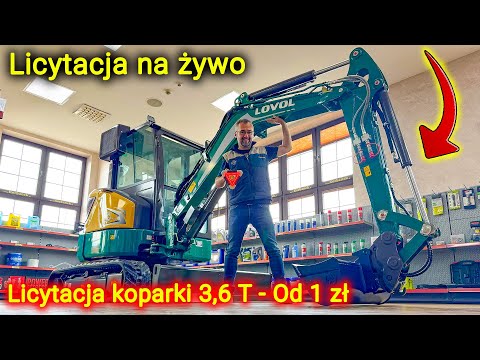 Embedded thumbnail for Licytacja ze sklepu części Koparka 3,6 tony od 1 zł?