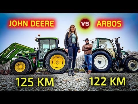 Embedded thumbnail for Przeciąganie liny 125 KM JOHN DEERE vs ARBOS 122 KM  Moc, masa, siła uciągu