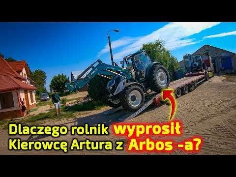 Embedded thumbnail for Rolnik wyprosił kierowcę z ciągnika Artur przywiózł 2 ciągnik Arbos-a ale nim nie zjedzie