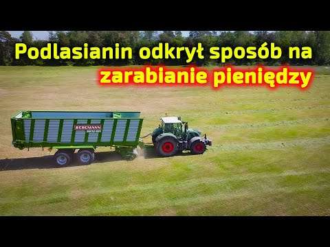 Embedded thumbnail for Rolnik z Podlasia to ma do 34 ton! dop. masy całkowitej Przyczepa samozbierająca Bergmann Shuttle