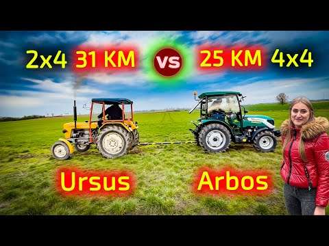 Embedded thumbnail for Przeciąganie liny 31 KM URSUS vs ARBOS 25 KM Moc, masa a Siła uciągu?